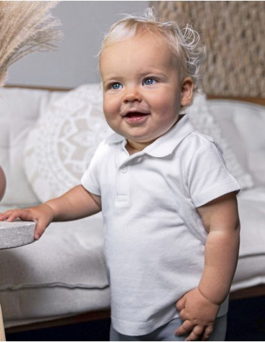 LIN-13003-1122-Organic Baby Polo Short Sleeve Teddy 01